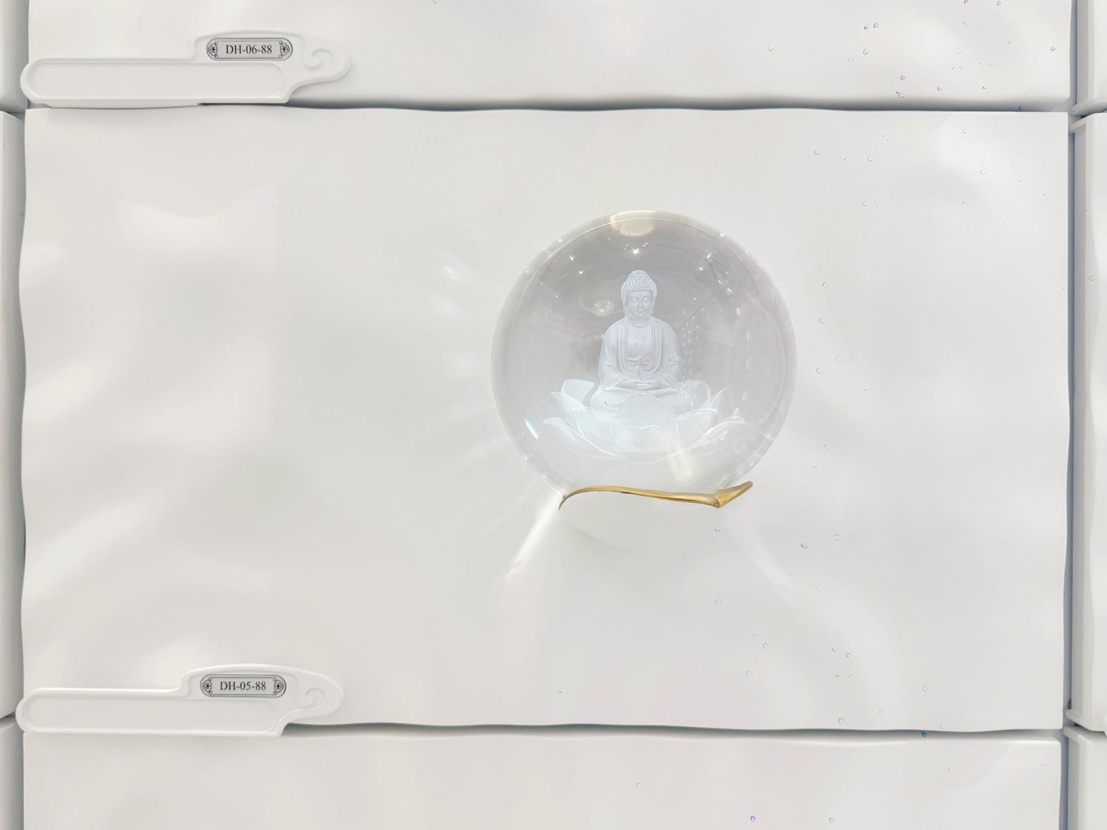 Elegant columbarium niche design at Thian Leng Temple Singapore